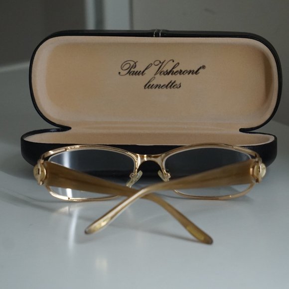 Paul Vosheront PV 406 Eyeglasses 23K Plated Gold for Women - Picture 8 of 8